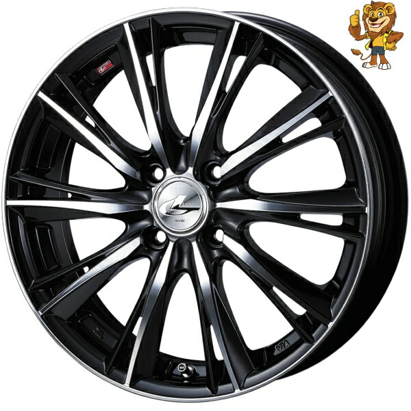 ホイールのみ1本 Weds LEONIS WX (BKMC) 16インチ 5.0J PCD:100/4H インセット:45 レオニス WX|イエローライオン 店