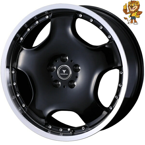 ホイール4本セット Weds NOVARIS ASSETE D1 (BLK/P) 18インチ 8.0J PCD:114.3/5H インセット:42 ノヴァリス アセット D1