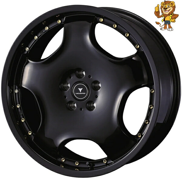 ホイール4本セット Weds NOVARIS ASSETE D1 (BLK/G) 18インチ 7.0J PCD:114.3/5H インセット:47 ノヴァリス アセット D1