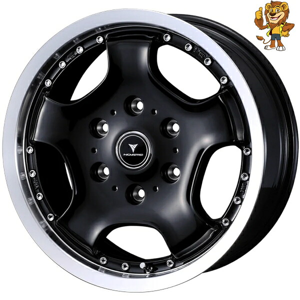 ホイールのみ1本 Weds NOVARIS ASSETE D1 (BLK/P) 16インチ 6.5J PCD:139.7/6H インセット:38 ノヴァリス アセット D1