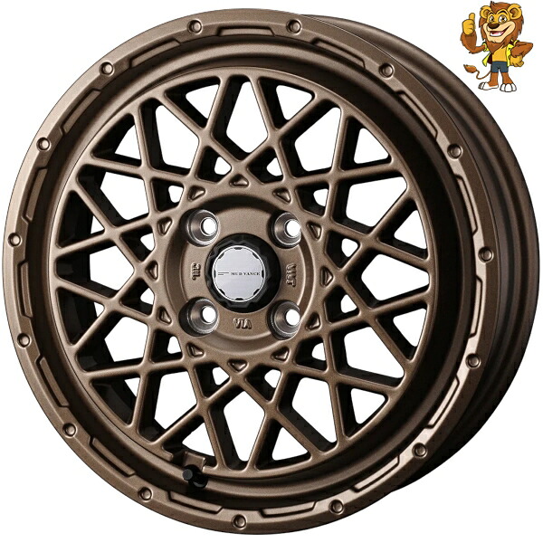 ホイール4本セット Weds MUDVANCE 09 (BRO) 12インチ 4.00B PCD:100/4H インセット:40 マッドヴァンス09