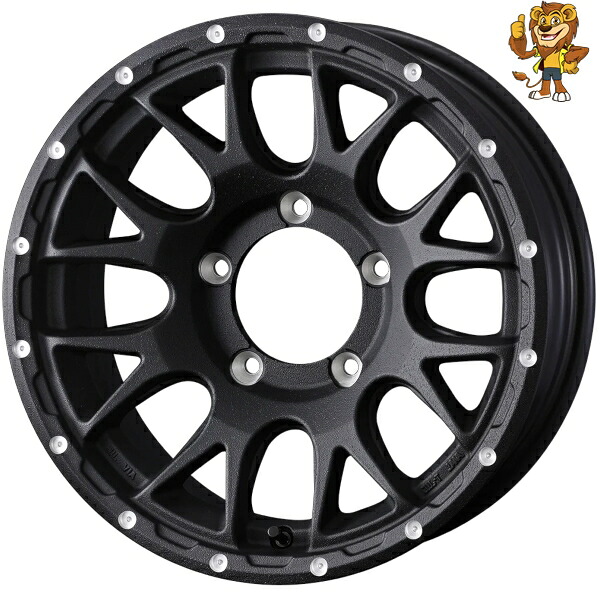 ホイールのみ1本 Weds MUDVANCE 08 (BLK) 16インチ 5.5J PCD:139.7/5H インセット:22 マッドヴァンス08