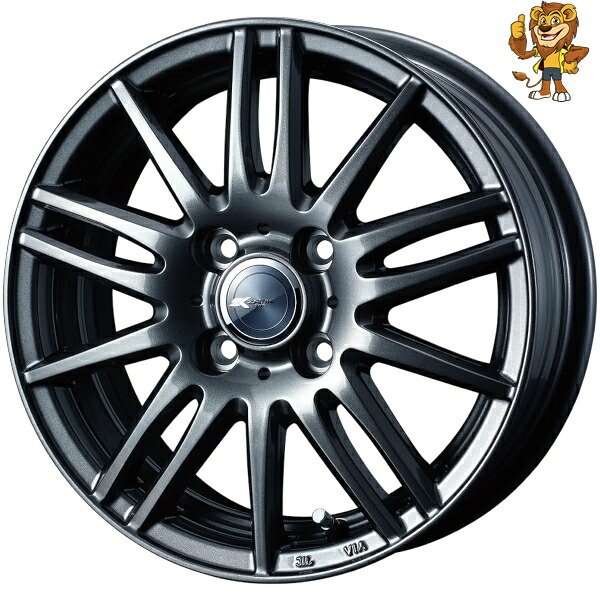 ホイール4本セット Weds ZAMIK TITO (GMT) 14インチ 4.5J PCD:100/4H インセット:45 ザミック ティート 【法人宛て発送限定】