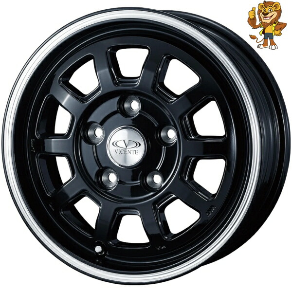 ホイールのみ1本 Weds VICENTE-06TL (BP) 13インチ 5.0J PCD:114.3/5H インセット:45 ヴィセンテ 06TL 【法人宛て発送限定】|イエローライオン 店