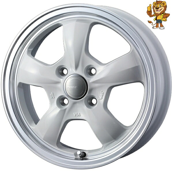 ホイール4本セット Weds GYRAFT 5S (WHT) 15インチ 5.5J PCD:100/4H インセット:42 グラフト 5S 【法人宛て発送限定】|イエローライオン 店