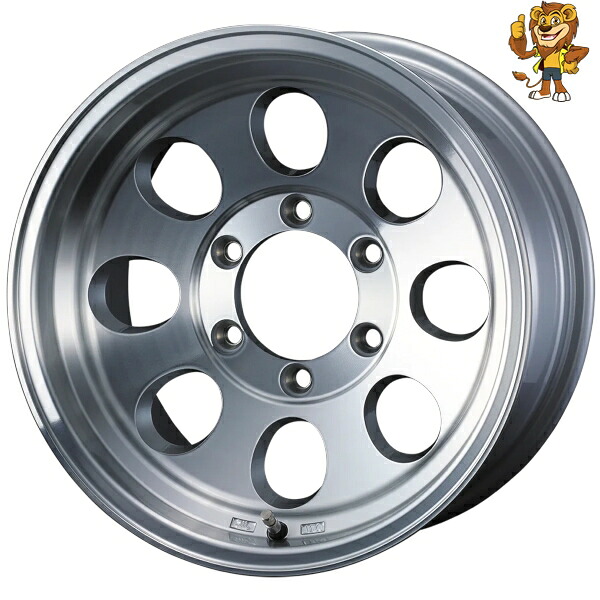 ホイール4本セット Weds JIMLINE TYPE2 (POL) 16インチ 8.0J PCD:114.3/5H インセット:0 ジムライン タイプ2