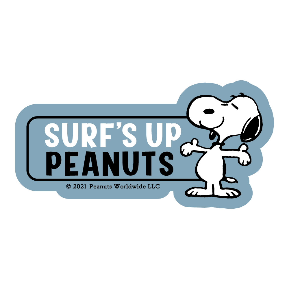 ピーナッツ Peanuts Snp Sticker Surf アフタヌーンティー イラスト グッズ サーフステッカー サーフボード スヌーピー ミュージアム 六本木 当たり 画像 完売 サーフステッカー