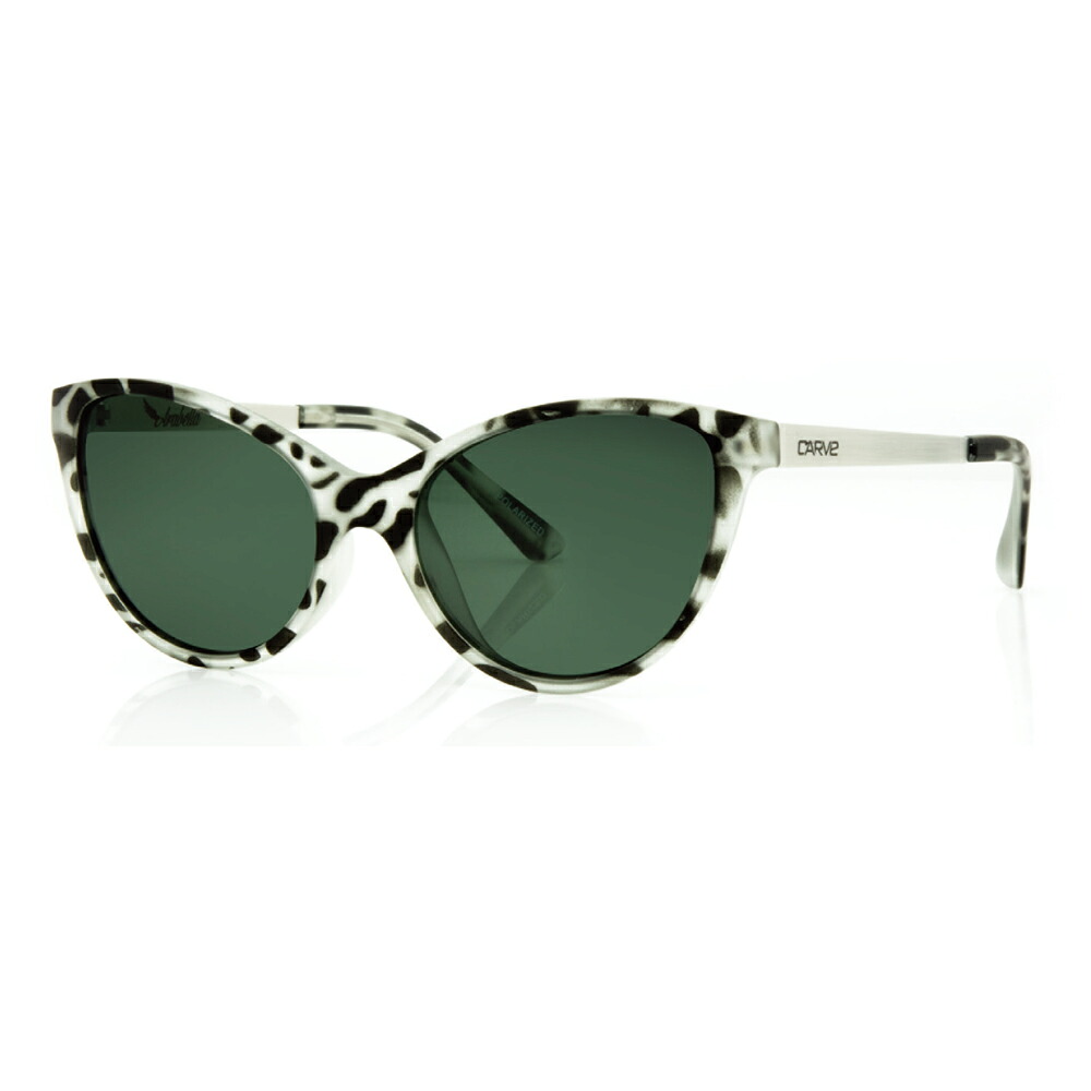 カーブ (CARVE) アラベラ マットブラッククリアトート/グリーン偏光 CARVE 3500-ARABELLA MATT BLACK CLEAR TORTGREEN POLARIZED　サーファー 便利/サングラス アイウェア SUNGLASS EYE WEARフィン FIN 便利 ローカル 初心者 事故タイムセ 4,856円
