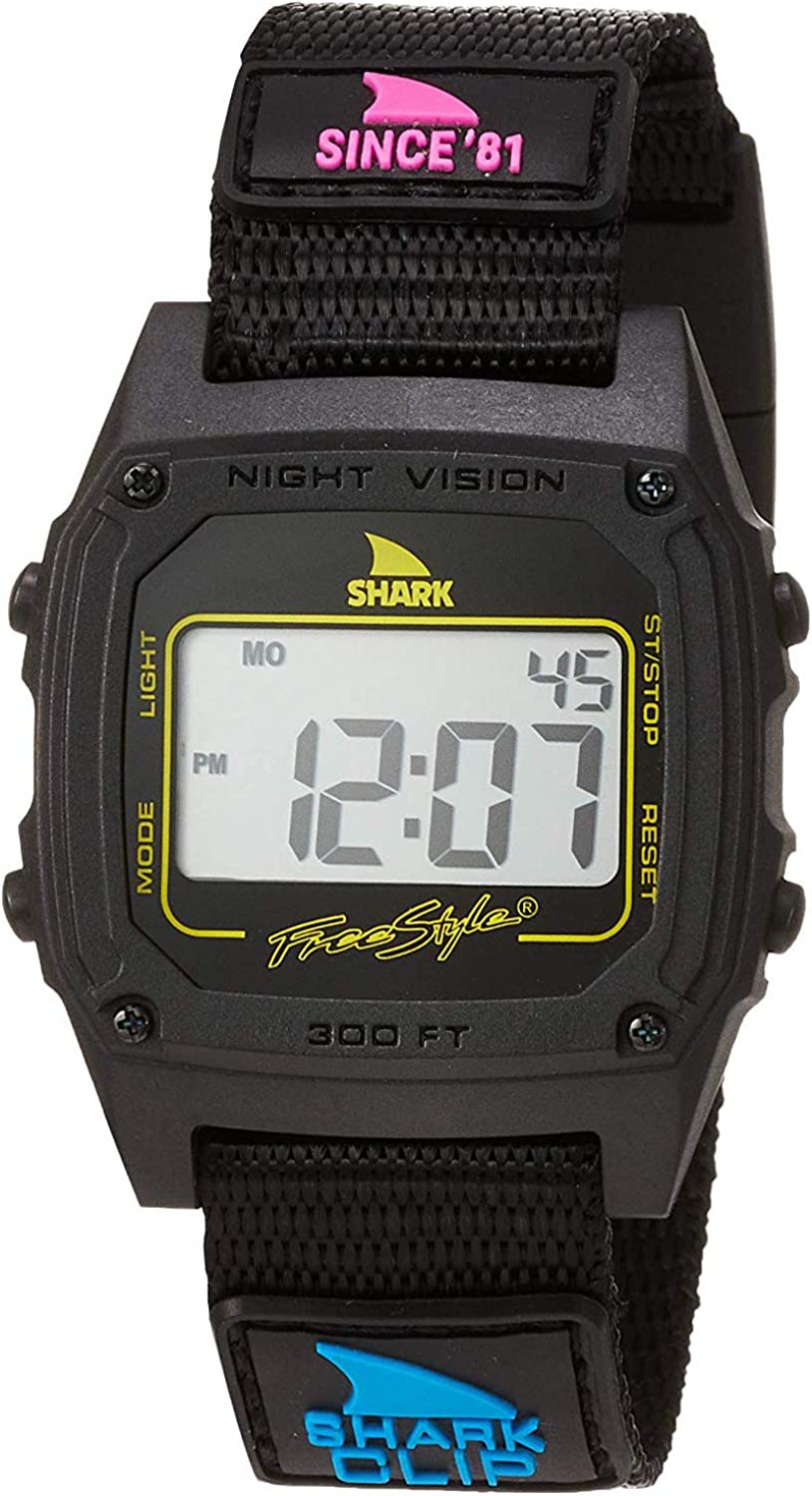 フリースタイル (FREE STYLE) シャーククラシックタイド SHARK CLIP PRIMARY BLACK#101006　腕時計 WATCH ウォッチ ベルト 設定 説明書 ロンハーマン ダイバー腕時計 ウォッチ 値段 時刻 合わせ 電池交換 合わせ 合わせかた アラーム アナデジ アウトレッおすすめの選び方 8,444円