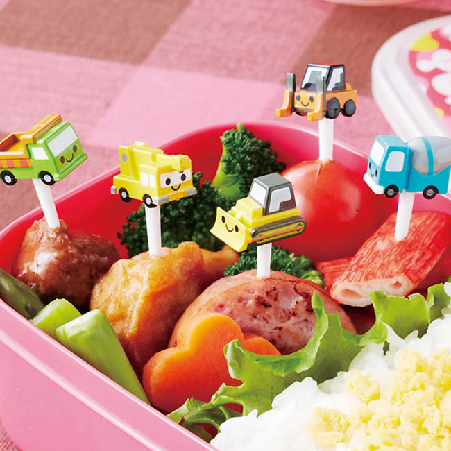 楽天市場 はたらく のりもの ピック 2 お弁当 ピック 串 グッズ キャラ弁 かわいい キャラ くるま 自動車 男の子 女の子 お弁当箱 大人 工事現場 フォークリフト トラック ブルドーザー ミキサー車 クレーン車 デコ弁 M便 1 4 タベルニー お弁当箱専門店