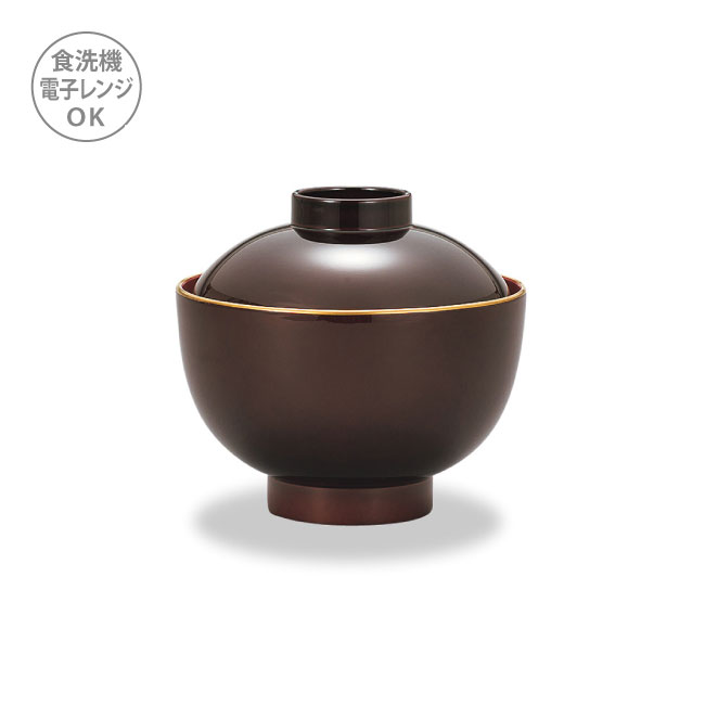 楽天市場】レンジ 3.8 吸物 椀 溜渕金 5個 セット お椀 食洗機対応