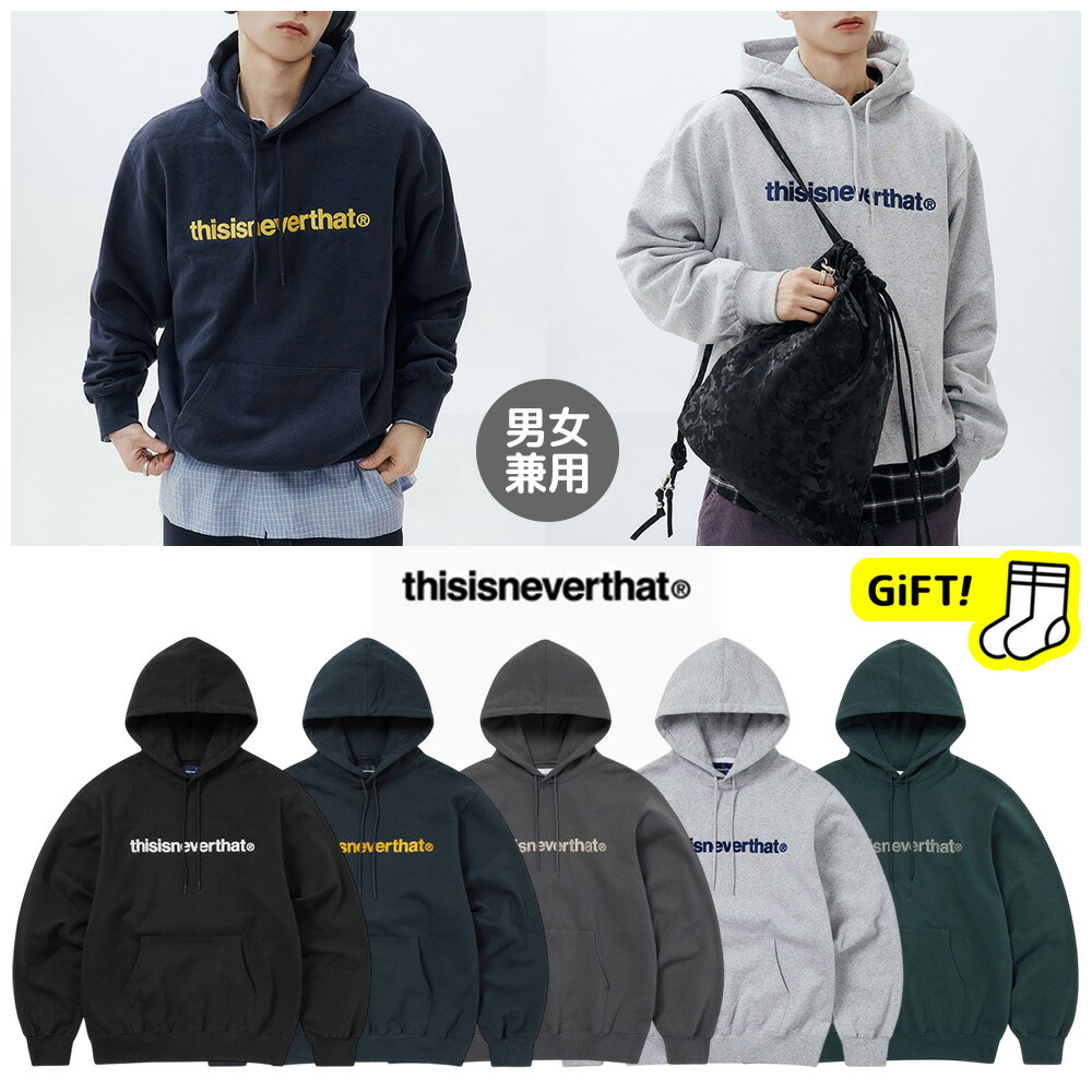 楽天市場】【韓国】thisisneverthat T-Logo Hoodie ディスイズネバー