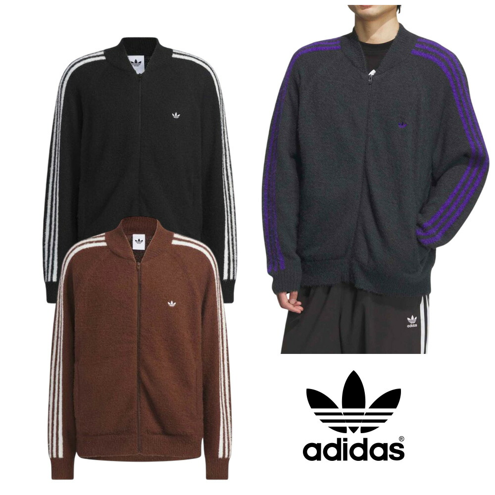 ★最大2000円クーポン★ 送料無料 アディダス ジップアップ ADIDAS Knit Superstar Track Top 25FW 新作 SST トラックトップ ニット ルーズフィット 韓国 ジャージ スウェット ユニセックス KD9395 KD9396 KG5091 【韓国正規品/関税込】|YEPPUDA