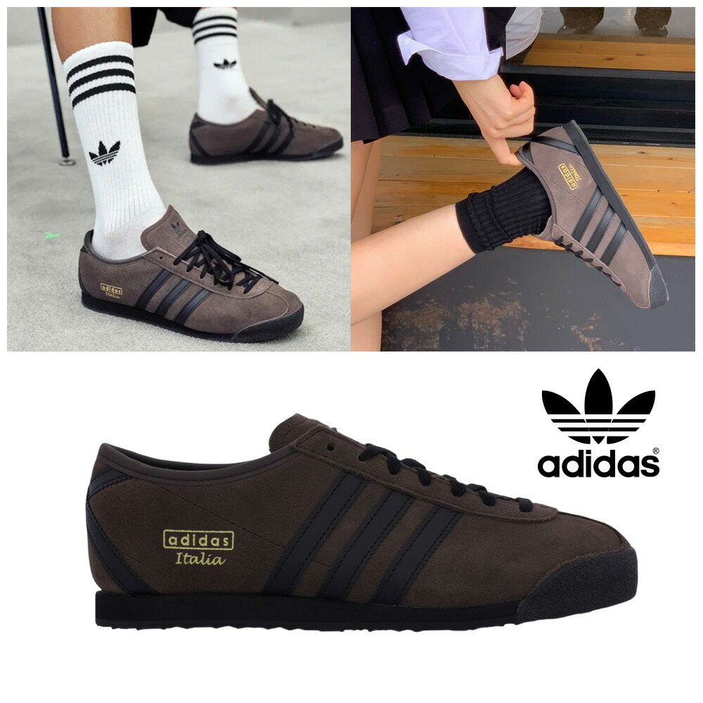 ☆貨物輸送無料☆ アディダス スニーカー HQ9350 ADIDAS ITALIA 70s DARK BROWN BLACK アディダス イタリア共和国 暗然たる 赤銅色 黒いこと 韓国定め事品 スエードクロス シューズ 靴 レディース メンズ 男女兼用 二人組ルック 靴 【韓国定め事品/関税込/ソックス 差し上げ物】