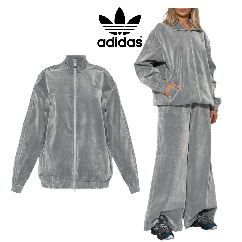 ☆貨物輸送無料☆ アディダス ジップアップ JW7330 ADIDAS Brushed Twill Oversized Firebird Track Top ルーズフィットアディダス オリジナルス ファイヤーバード 韓国 【韓国置き目品/関税込/ソックス 差し上げ物】