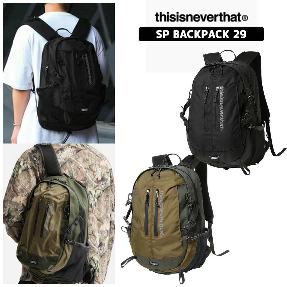 [貨物輸送無料] ディスイズネバーザット 背嚢 TNCO0WBABP02 SP Backpack 29 韓国ディスイズネバーザット うしろ側容器に並べる 御徒面子 通い 通学 メンズ レディース 男女兼用 【韓国定め事品/関税込】
