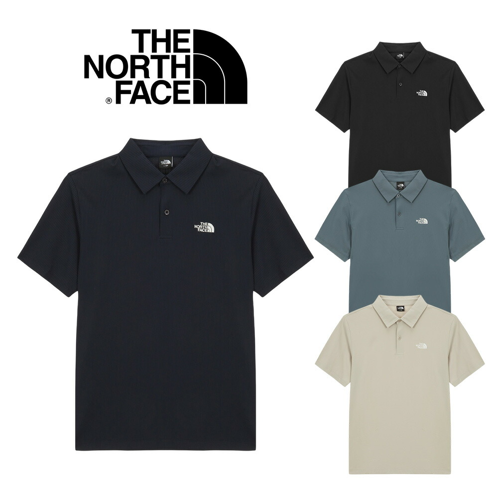 ☆送料無料☆ ノースフェイス ポロシャツ THE NORTH FACE M SWING S/S POLO 韓国ノースフェイス Tシャツ 半袖 カジュアル シンプル ロゴ 大きいサイズ メンズ コーデ 夏 NT7PS01A NT7PS01C【韓国正規品/関税込/靴下 ギフト】