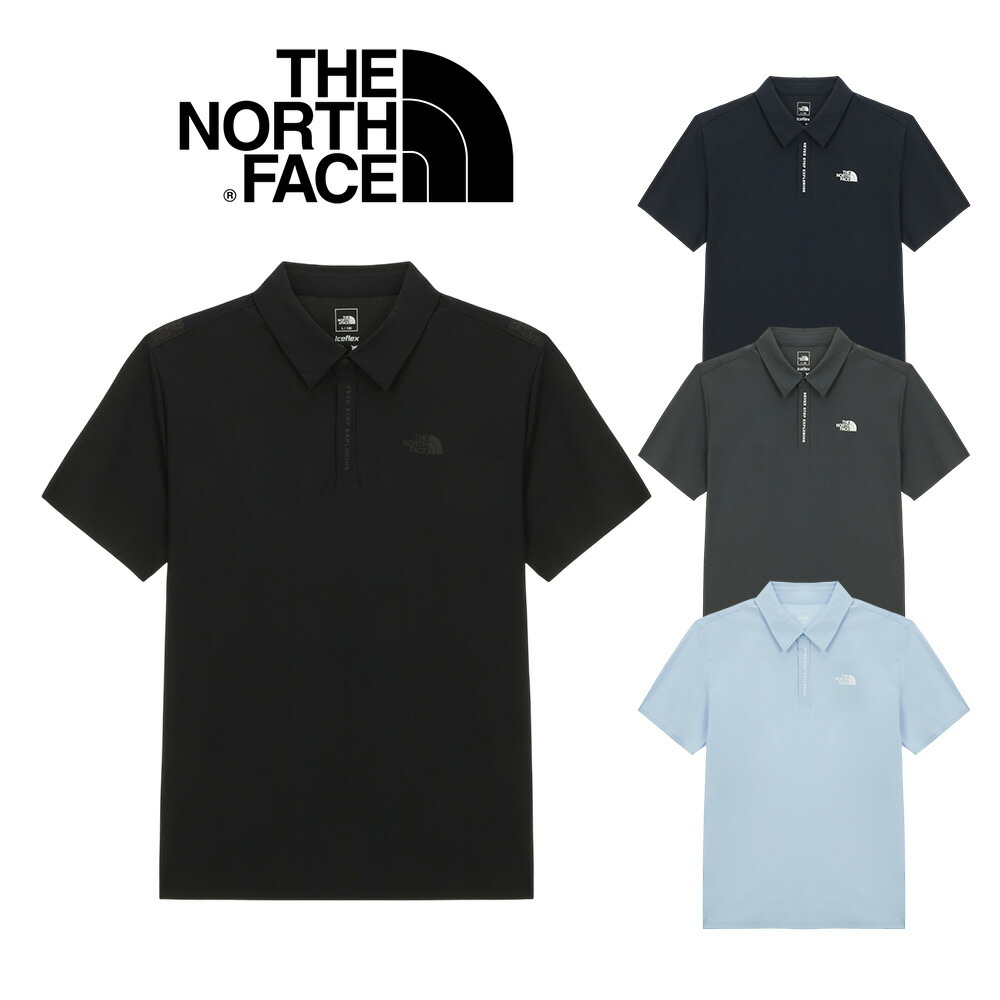 ☆送料無料☆ ノースフェイス ポロシャツ THE NORTH FACE M ICE GREEN S/S POLO 韓国ノースフェイス Tシャツ 半袖 カジュアル シンプル ロゴ 大きいサイズ メンズ コーデ 夏 NT7PS02A NT7PS02D【韓国正規品/関税込/靴下 ギフト】