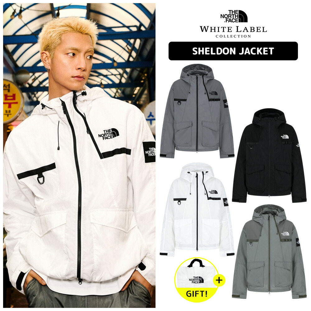 ★送料無料★ ノースフェイス ジャケット THE NORTH FACE SHELDON JACKET WHITE LABEL ホワイトレーベル 韓国ノースフェイス 軽量 薄手 2WAYジップ アウトドア デイリー カジュアル コーデ 男女兼用 春 夏 NJ3LS01J NJ3LS01L 【韓国正規品/関税込/エコバッグ ギフト】