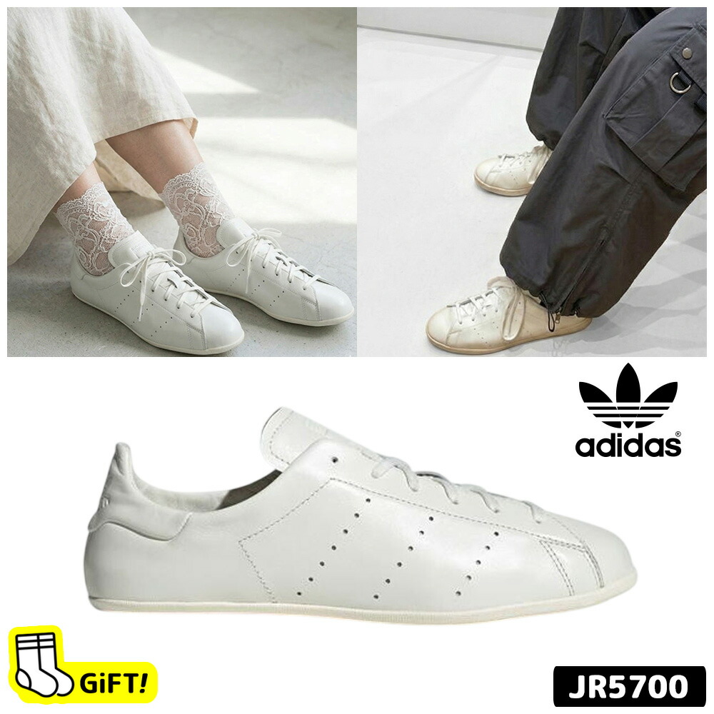 ☆貨物輸送無料☆ アディダス スニーカー JR5700 ADIDAS STAN SMITH LO PRO アディダス 姿勢為損ない 置き目 労働者階級 韓国アディダス シューズ パンプス 白 WHITE なめし革シューズ レディース 【韓国置き目品/関税込/ソックス 差し上げ物】