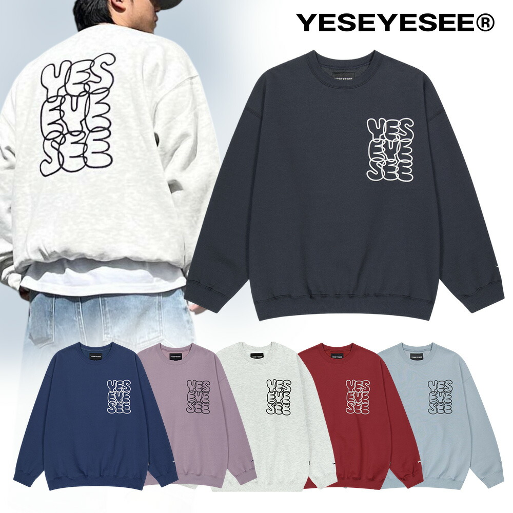 ☆百貨店SALE最大限度2000円引き換え証☆ 貨物輸送無料 イェスアイシー 調教師 YESEYESEE C-LOGO SWEATSHIRT 汗水 ティーシャツ 表どおり 韓国流行り物 韓国ブランド名 通い 通学 男女兼用 YS240TSWCW01 【韓国定め事品/関税込/ソックス 差し上げ物】