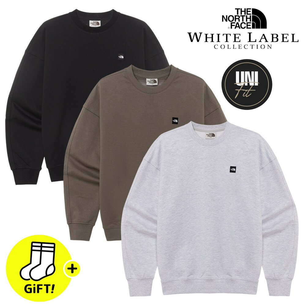 ☆貨物輸送無料☆ 北の方人間の顔 調教師 THE NORTH FACE ESSENTIAL SWEATSHIRTS WHITE LABEL トレーナー 白いこと下げ札 ユニ一発やる 男女兼用 好一対ルック 韓国流行り物 韓国制限事項 NM5MR01J NM5MR01K  NM5MR01L 【韓国定まり品/関税込/ソックス 差し上げ物】