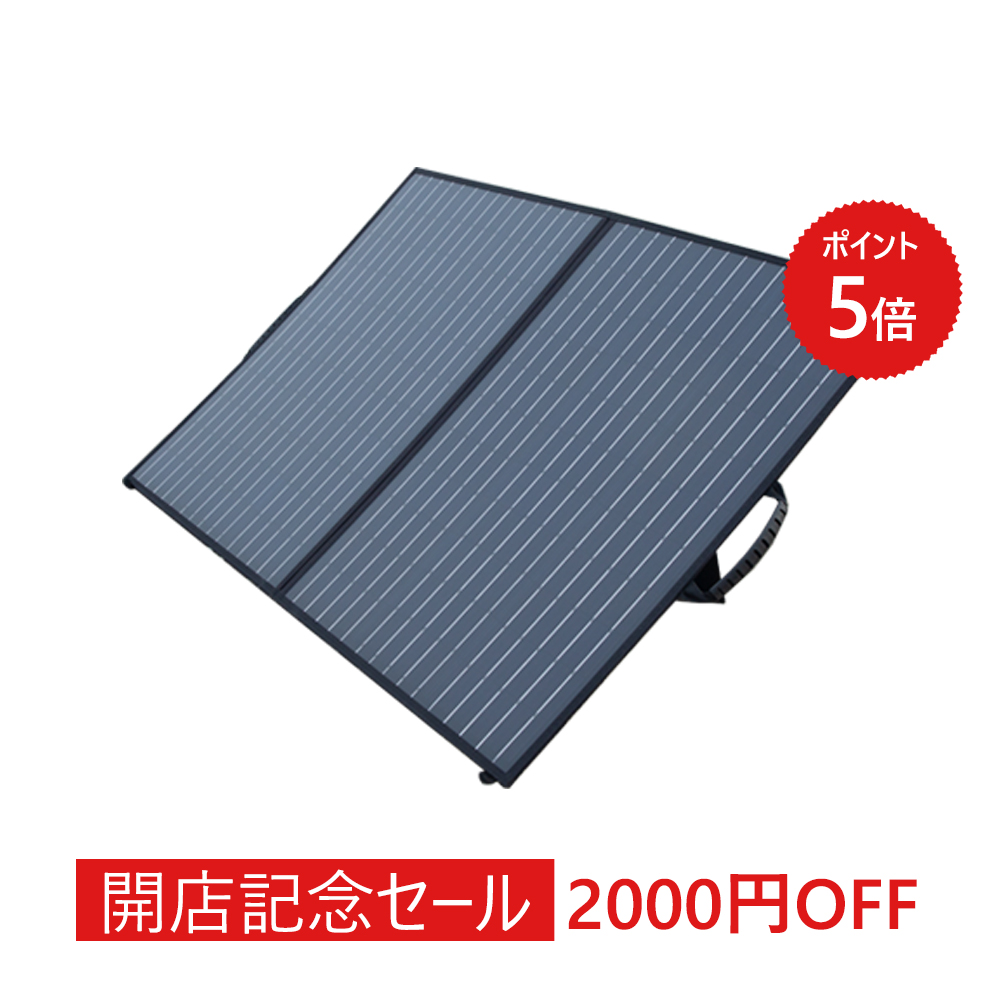 国内在庫】 ソーラーパネル 100W 折りたたみ 太陽光発電 ソーラー充電