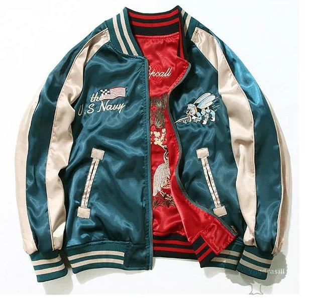 スカジャン リバーシブル　アメトラ adidas originals スカジャン リバーシブル 虎柄｜Yahoo!フリマ