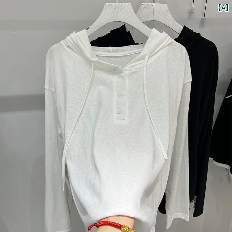無地 パンツ 2025 秋冬 の 品物 トップス フード付 新型 春夏の