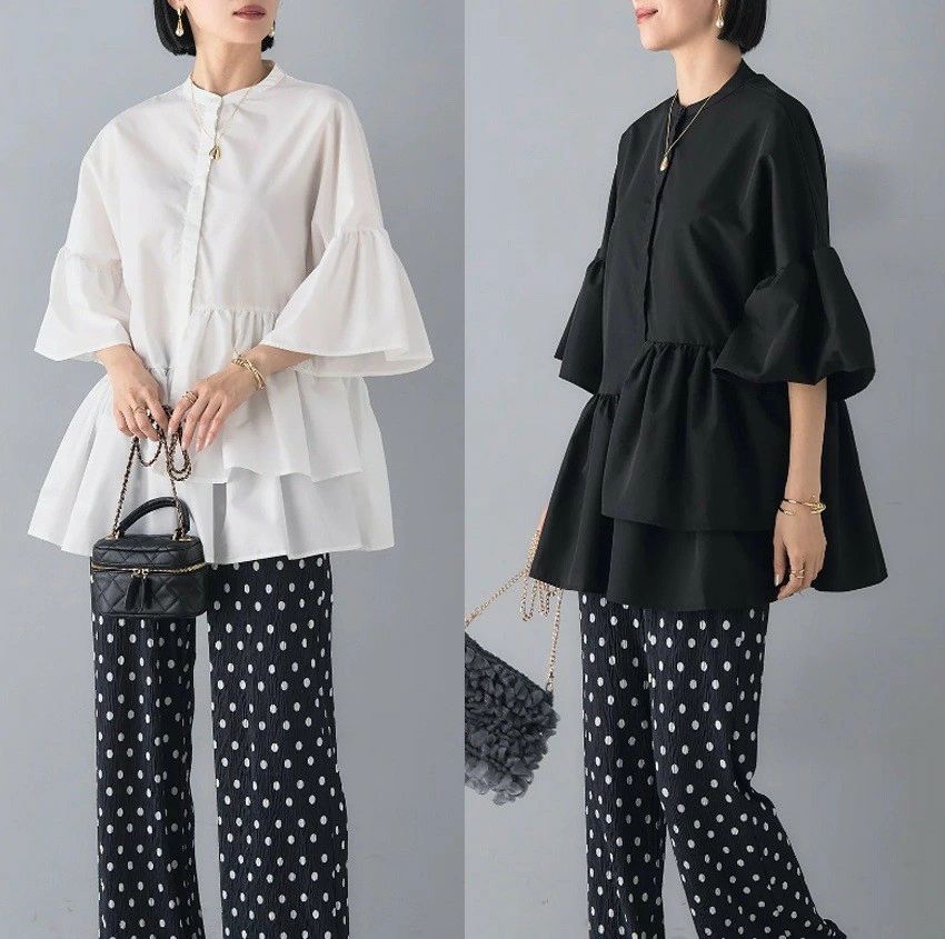秋 レディース レース 綺麗め かわいい 韓国 カットソー 長袖 細見せ パフスリーブ ゆったり トップス ルーズ 20代 30代 40