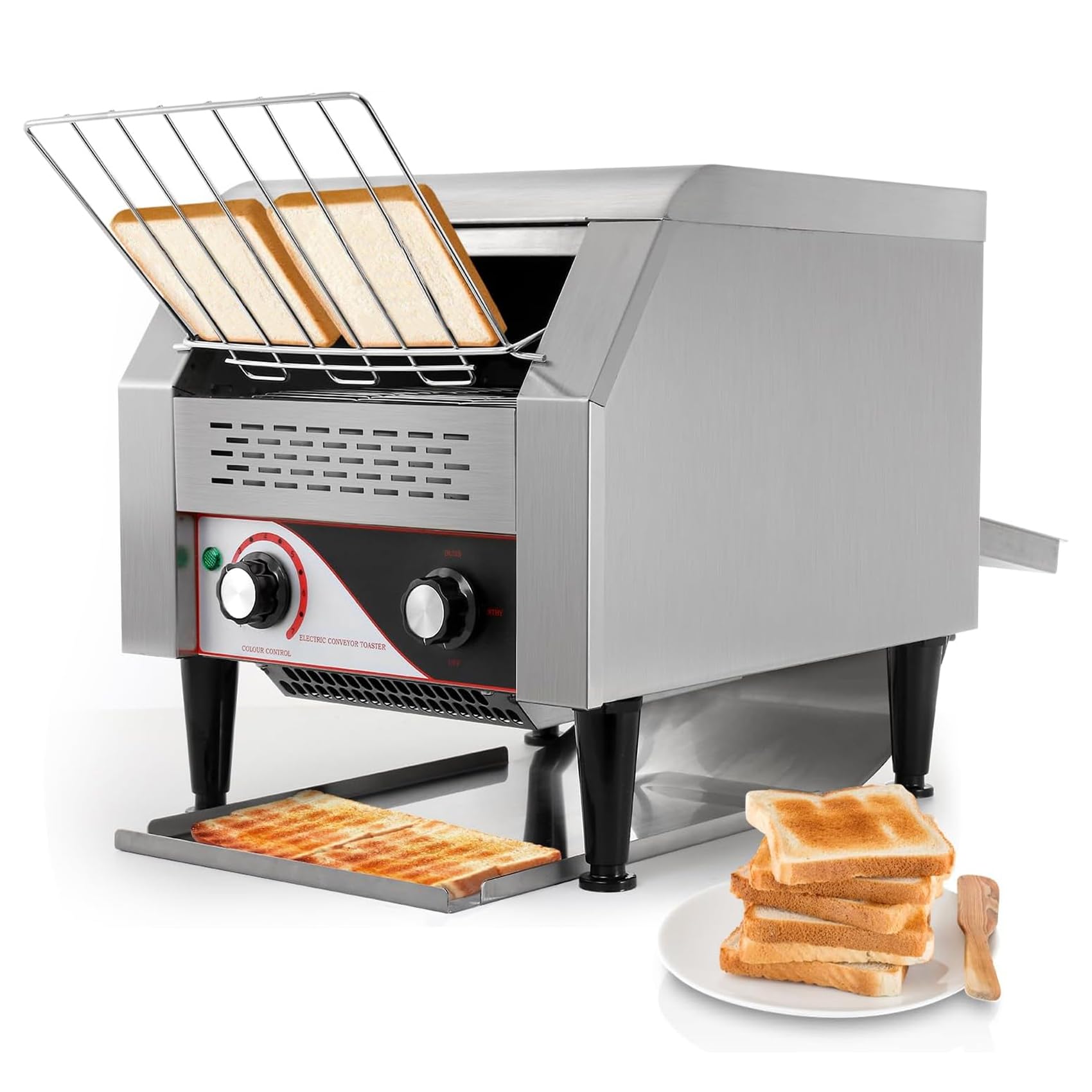 コンベアトースタ 御役目用チェーントースタ 無端胴締め式 電熱式 7座標軸焼き色合わせる 両面焼き 弾丸道路焼成 能率的 パン焼き機 食麺麭/