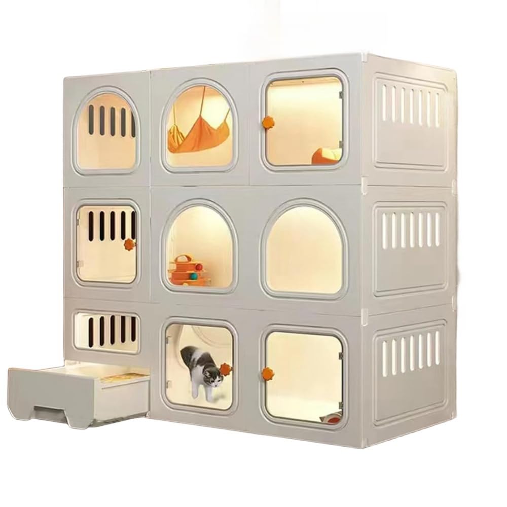 猫 キャットージ 伏せ籠 ゲージ 猫伏せ籠 キャットタワー 競技場 猫室内用便器付 手ごわい 精神的な統合飾り気の無い 逃げ失せる押しとどめる 留守番 多頭飼い 保護すること