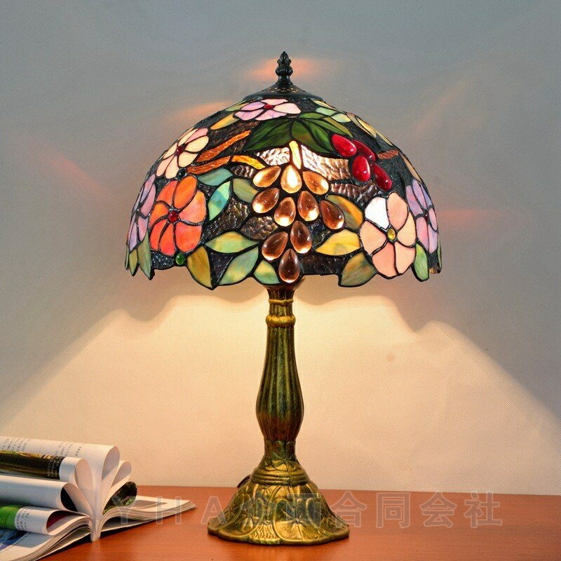 楽天市場】工芸品 ステンドグラスランプ 手作り テーブルランプ 楽天市場】工芸品 ステンドグラスランプ 手作り テーブルランプ