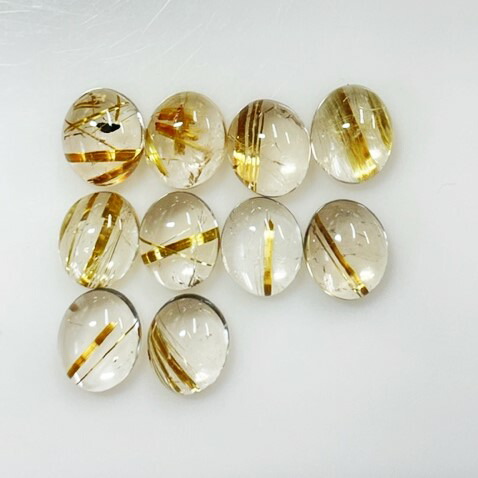 楽天市場】ゴールドルチルクォーツ 11mmオーバル カボション 0.85g