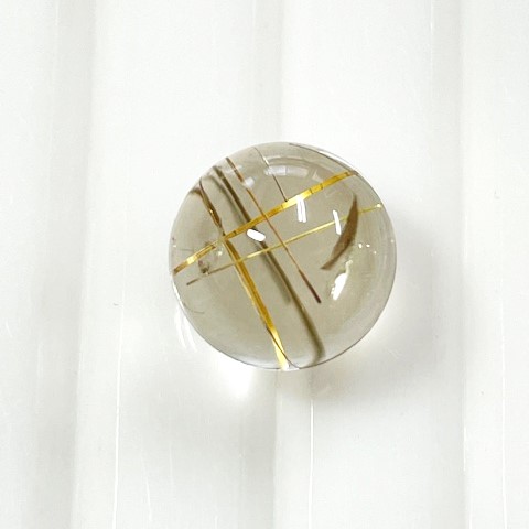 ルチルクォーツ　丸玉　10mm　ルース 7.20ct　無穴