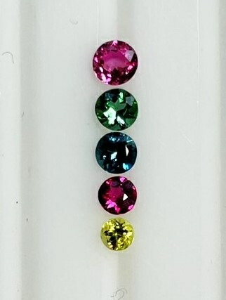 トルマリン 5色セット 1.01ct ルース|gem-ichinose