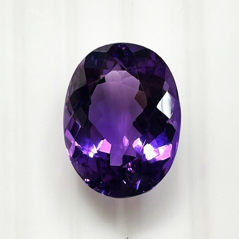 アメジスト　オーバル　32.75ct　ルース　大粒｜gem-ichinose