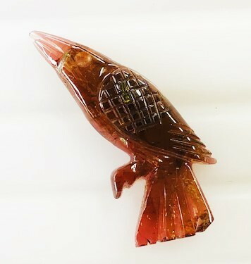 トルマリン　鳥カービング 9.91ct　ルース