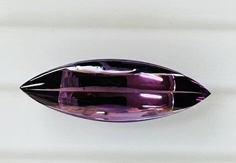 アメジスト　マーキス　バフトップ　6.21ct　ルース