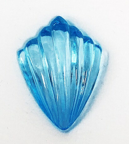 ブルートパーズ　カービング 22.91ct　ルース