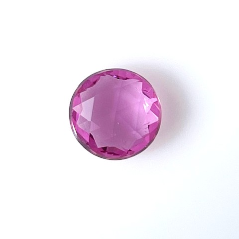 ピンクサファイア　ローズカット　6.6ｍｍ　1.29ct ラウンド　ソーティング付きルース　サファイア