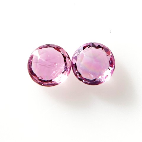 ピンクサファイア　ローズカット　3.1ｍｍ　２個セット 2個合計　0.29ct　サファイア　クラシカル