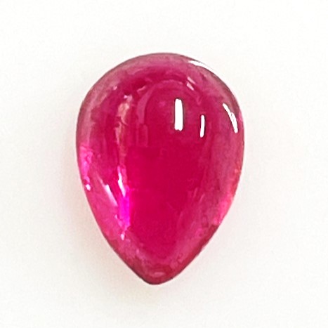 ピンクトルマリン ペアシェイプ カボション5x7mm 0.81ct ルース|gem-ichinose