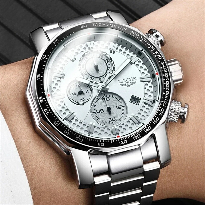 楽天市場】ALPHA アルファ 手巻きクロノグラフ腕時計 クラシック