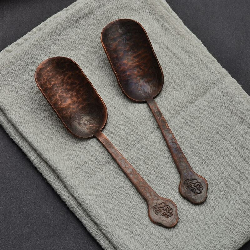 楽天市場】茶匙 茶さじ 日本製 純銅製銅製 長茶匙【さひ/お茶道具