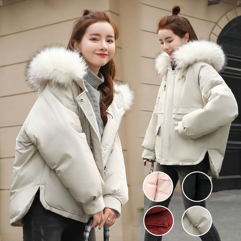 楽天市場】ボア襟エコダウンジャケット 中綿ブルゾン レディース 防寒