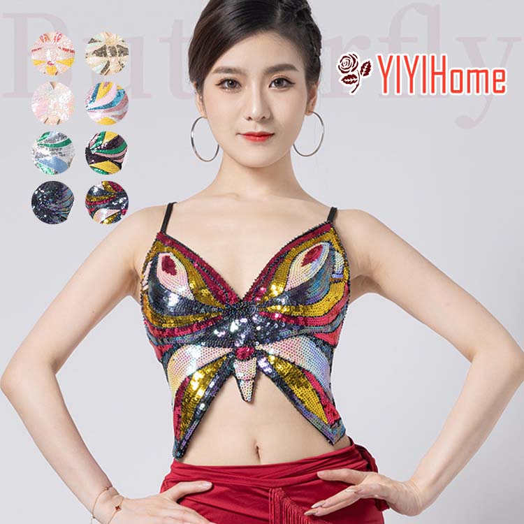 楽天市場】ベリーダンス衣装 ブラトップ フロントホックバッククロス