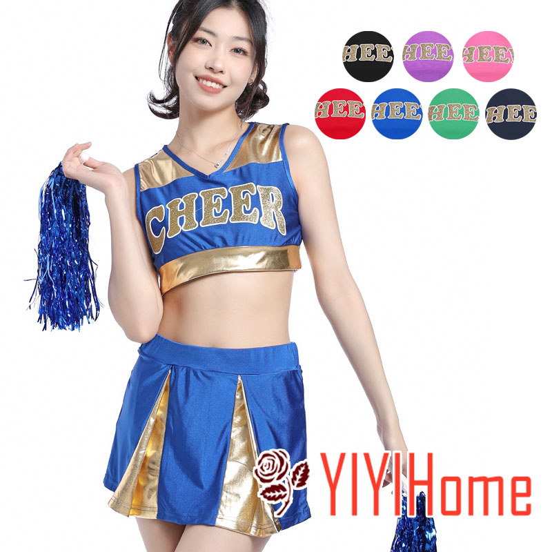 楽天市場】レディース チアガール 衣装 セットアップ 黒 チア 衣装