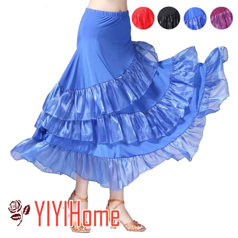 楽天市場】フラメンコ スカート ファルダ 水玉 斜めフリル フラメンコ