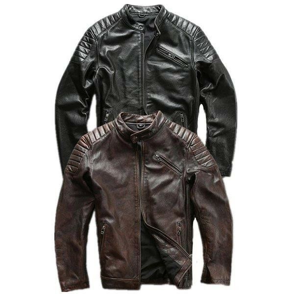 本革ジャケット 牛革 革ジャケット 本革 レザージャケット 本革バイクジャケット 革ジャン メンズ お洒落 ファッション 送料無料